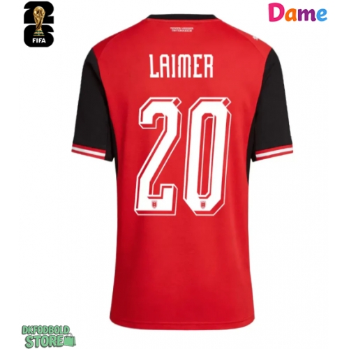 Østrig Konrad Laimer #20 Replika Hjemmebanetrøje Dame VM 2026 Kortærmet